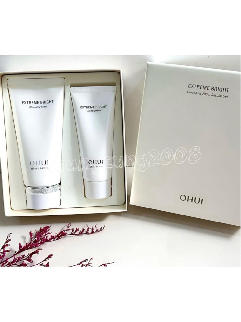 OHUI Extreme Bright Cleansing Foam Special Set 160mL + 100mL K-Beauty O HUI